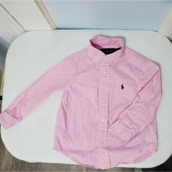 Ralph Lauren set of 2 boys long sleeve button down shirts sz 3T - Picture 3 of 15